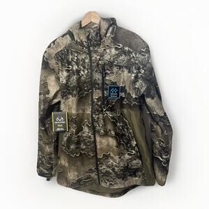 Scent Control Camo Lightweight Jacket Mens S/M Realtree Waterproof Hunting New